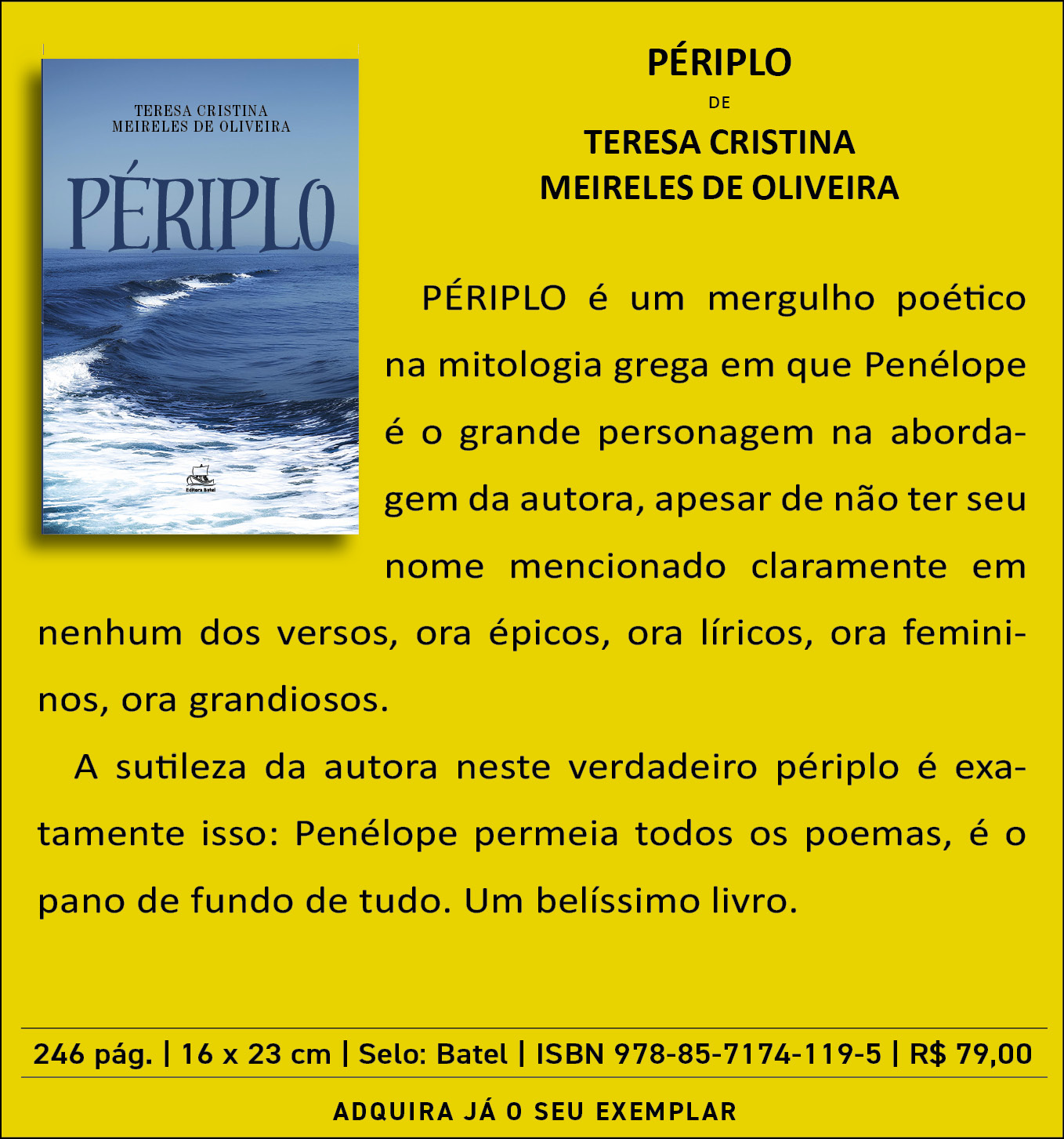 PÉRIPLO de Teresa Cristina  Meireles de Oliveira