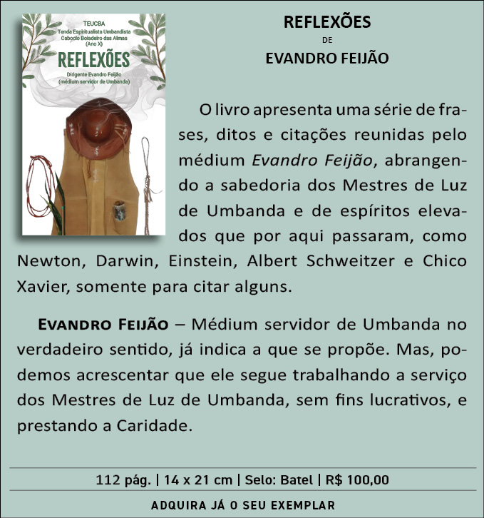 REFLEXÕES  de  Evandro Feiujão 