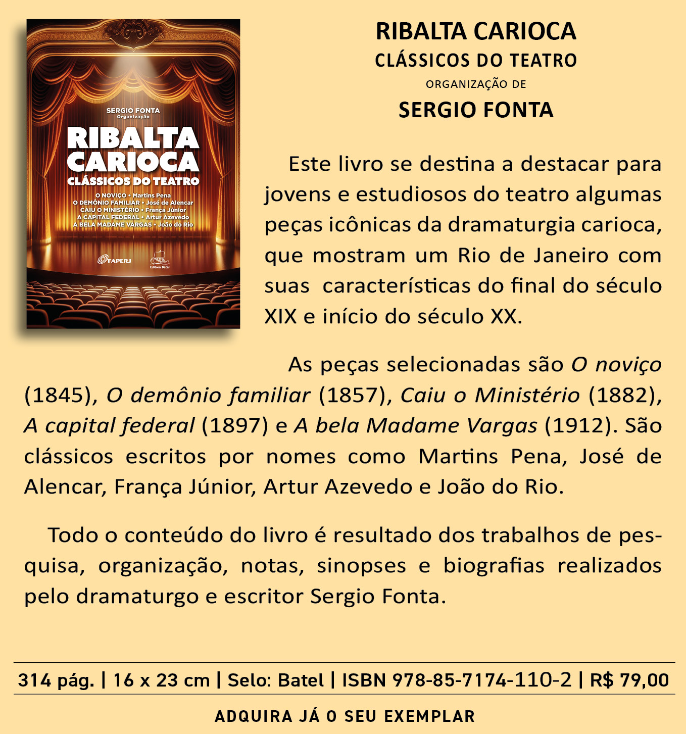 RIBALTA CARIOCA  (organização)  Sergio Fonta